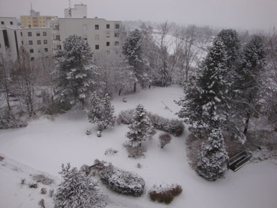 winter view from the balcony