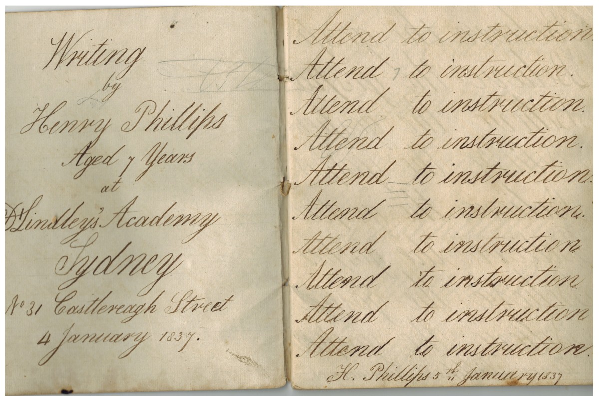 Henry Phillip's writing book